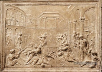 Scène mythologique siennoise Francesco di Giorgio Peinture à l'huile